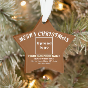 Weihnachten - Braun-Sterne-Acrylschmuck Ornament