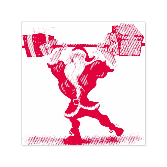 Weihnachten Briefmarke Weihnachten mit Geschenken Permastempel (Design)