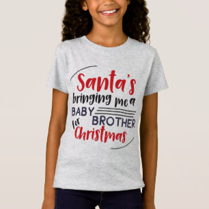 Weihnachten bringt kleine Brüder Kinder lustige We T-Shirt