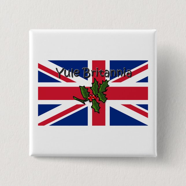 Weihnachten Britannia Button (Vorderseite)