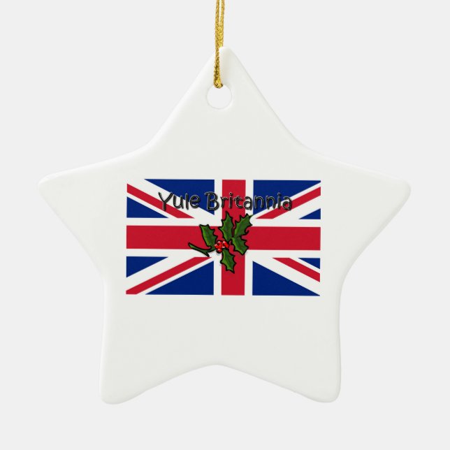 Weihnachten Britannia Keramik Ornament (Vorne)