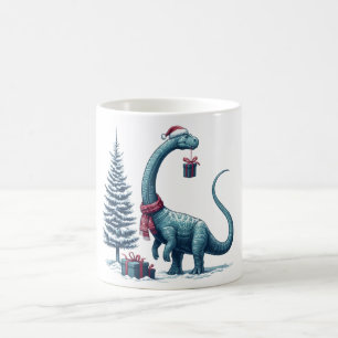 Weihnachten Brontosaurus dinosaurier Kaffeetasse