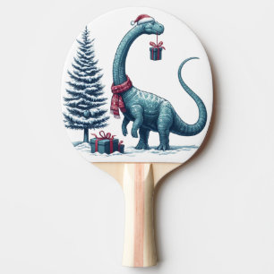 Weihnachten Brontosaurus dinosaurier Tischtennis Schläger