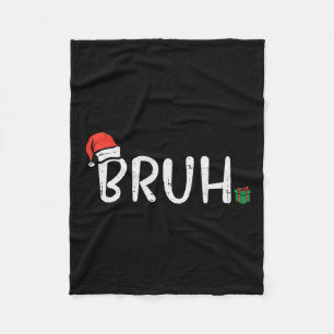 Weihnachten Bruh Funny Xmas Meme Men Boys Kinder F Fleecedecke
