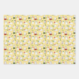 Weihnachten Bunnies Geschenkpapier Set