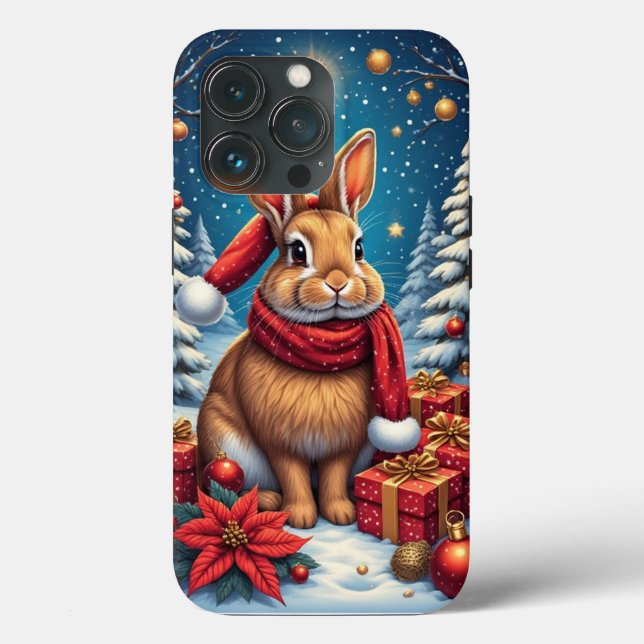 Weihnachten Bunny Rabbit iPhone / iPad Fall Case-Mate iPhone Hülle (Rückseite)