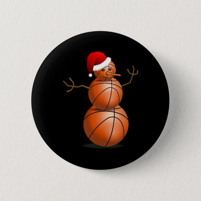 Weihnachten Bysketbyll - Bysketbyll Snowman Button (Vorderseite)