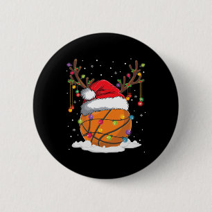 Weihnachten Bysketbyll Reindeer Fun Weihnachtsmann Button