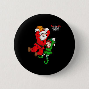 Weihnachten Bysketbyll Santa Claus Slam Dunk Elf S Button