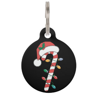 Weihnachten Candy Cane Weihnachtsmann Xmas Kinder Haustiermarke