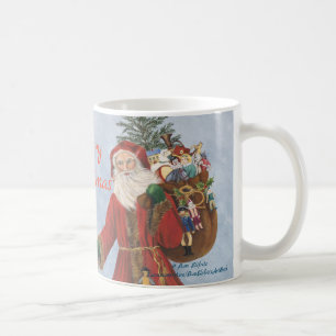 Weihnachten, Cane und Geschenke blühende Schnee  Kaffeetasse