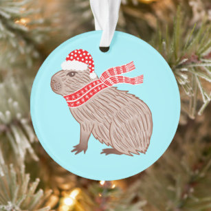 Weihnachten Capybara Funny Animal Lovers Ornament