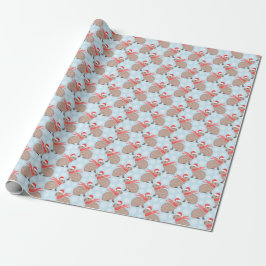 Weihnachten Capybara Funny Festive Tierfreunde Geschenkpapier