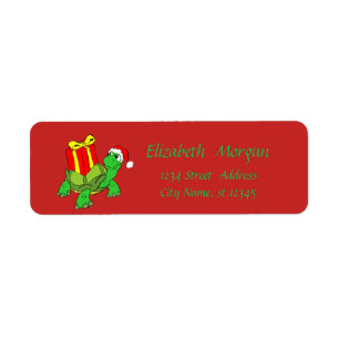 Weihnachten ,Cartoon Schildkröte,Weihnachtsmannmüt