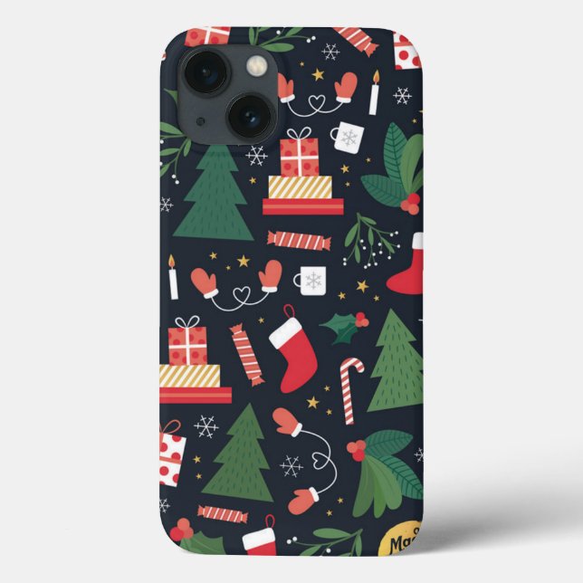 Weihnachten Case-Mate iPhone Hülle (Rückseite)