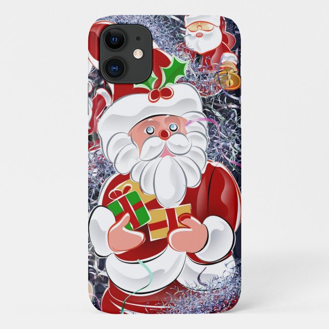 Weihnachten Case-Mate iPhone Hülle (The style is cartoonish with bold outlines and bright colors, reminiscent of pop art.)
