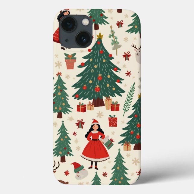 Weihnachten Case-Mate iPhone Hülle (Rückseite)