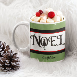 Weihnachten Cat Silhouette Personalisiert Weihnach Kaffeetasse
