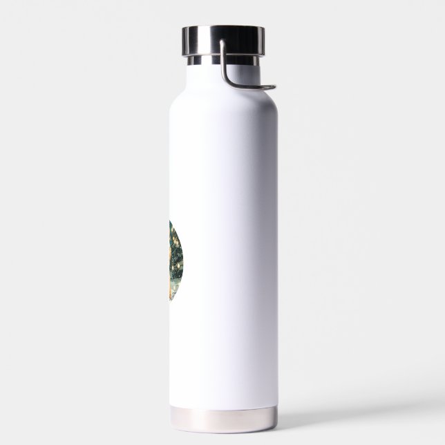 Weihnachten Cavapoo Rentierhunde Weihnachtsmannmüt Trinkflasche (Links)