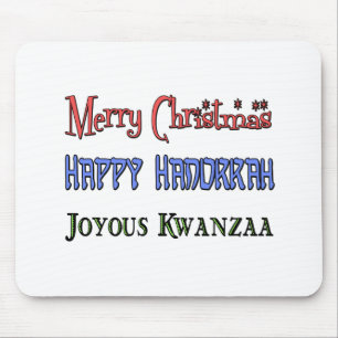 Weihnachten - Chanukka - Kwanzaa Mousepad