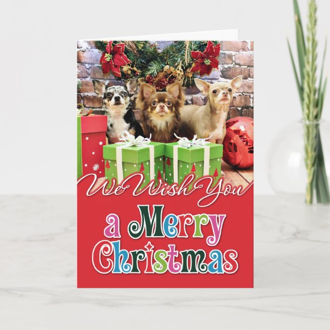 Weihnachten - Chihuahua - Blau - Wertvoll - Yogi (Vorderseite)