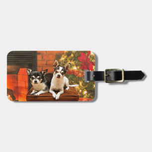 Weihnachten Chihuahuas Gepäckanhänger
