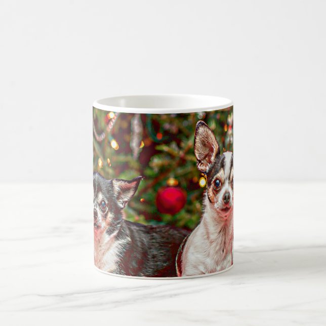 Weihnachten Chihuahuas Kaffeetasse (Mittel)