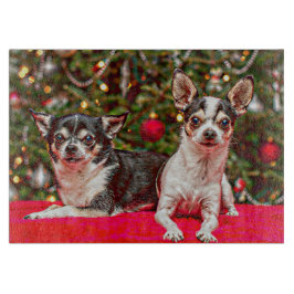 Weihnachten Chihuahuas Schneidebrett