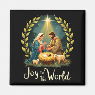 Weihnachten Christi Geburt Jesus Freude Zu Magnet