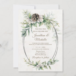 Weihnachten Christliche Hochzeit der Blütenblüte Einladung