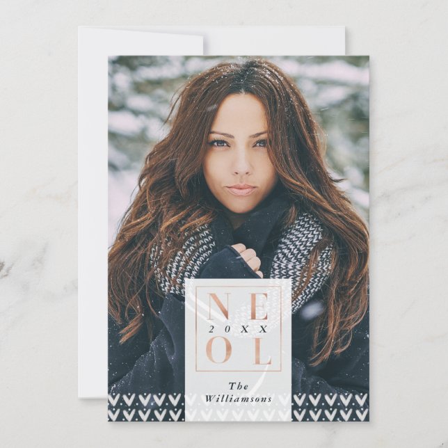 Weihnachten Christmas Trendy Minimalistischer Pull (Vorderseite)