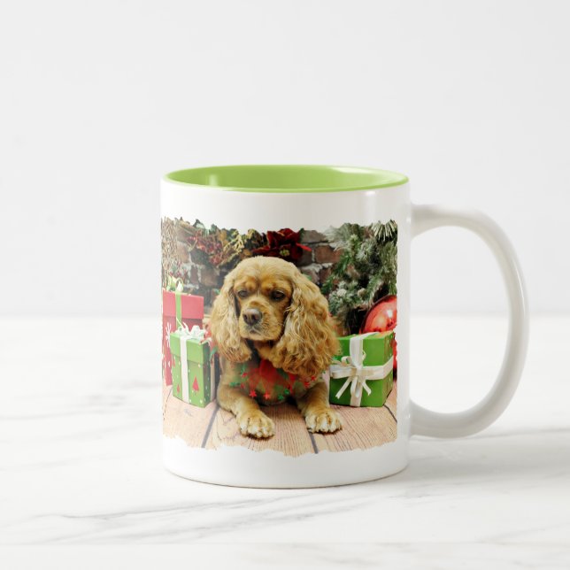 Weihnachten - Cockalier - SuZy Zweifarbige Tasse (Rechts)