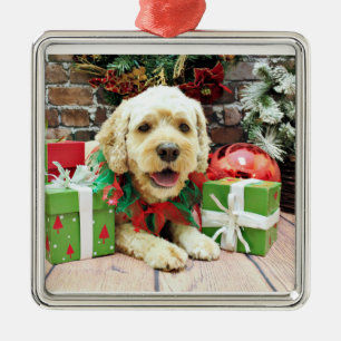 Weihnachten - Cockapoo - Fassbinder Silbernes Ornament