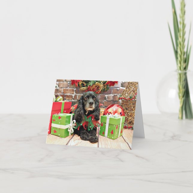 Weihnachten - Cocker Spaniel - Lily (Vorderseite)