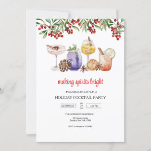 Weihnachten Cocktail Party Einladung