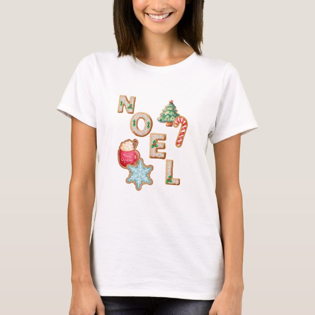 WEIHNACHTEN Cookies und Süßigkeiten T-Shirt (Vorderseite)