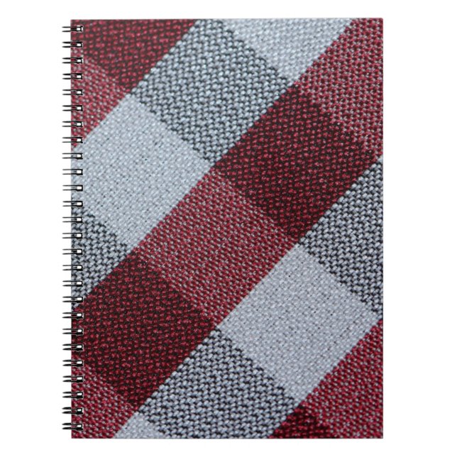 Weihnachten Cool Red Buffalo Kariertes Muster Reze Notizblock (Vorderseite)
