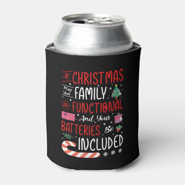 Weihnachten Cool Urlaub Spaß Funny Xmas Geschenk Dosenkühler (Kanne Vorderseite)