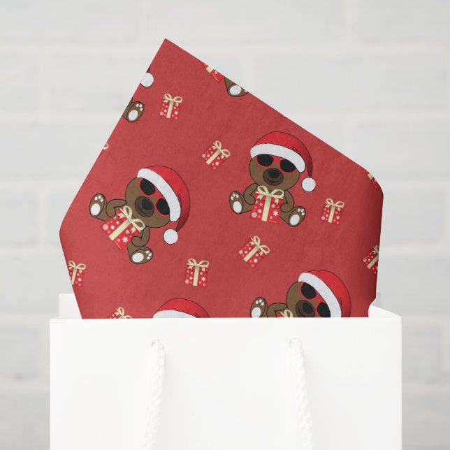 Weihnachten Coole Sonnenbrille Weihnachtsgebäck Seidenpapier (Geschenktüte)
