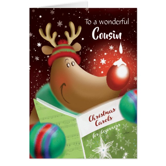 Weihnachten, Cousin. Snowdrop auf roten (Vorne)