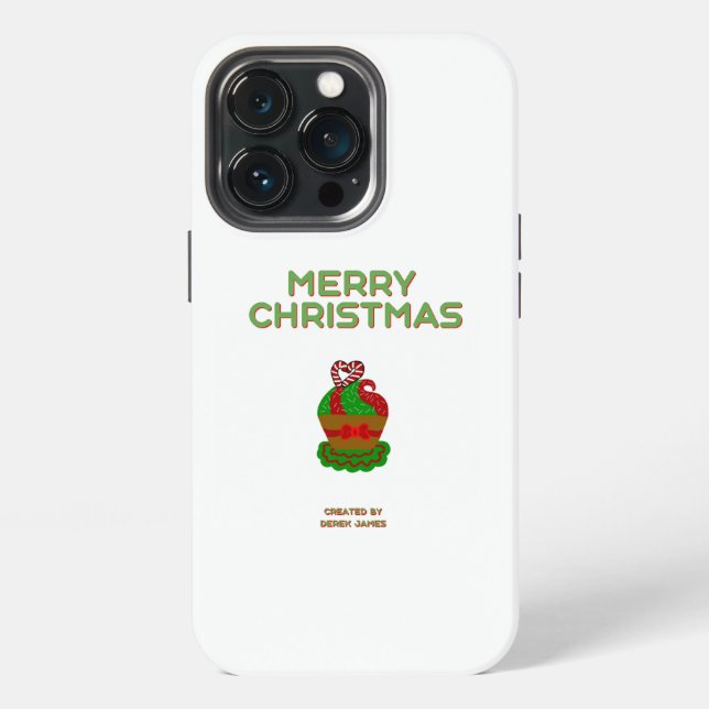 Weihnachten Cupcake Apple iPhone 13 Pro Fall Hülle (Hinten)