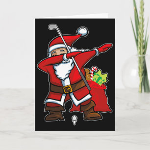 Weihnachten Dabbing Golf Santa Hip Hop Dab Tanz Gi Karte