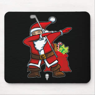 Weihnachten Dabbing Golf Santa Hip Hop Dab Tanz Gi Mousepad