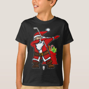 Weihnachten Dabbing Golf Santa Hip Hop Dab Tanz Gi T-Shirt