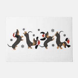 Weihnachten Dackel, Hund-Lover-Geschenk, Hund Weih Fußmatte
