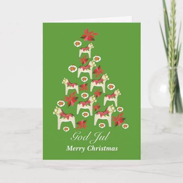 Weihnachten Dala Pferde (Vorderseite)