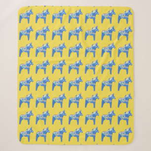 Weihnachten Dala Pferde Sherpadecke