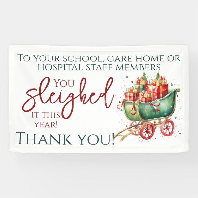 Weihnachten Danke, dass Sie die Hospital School sc Banner (Horizontal)