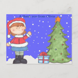 Weihnachten Danke, Du kannst personalisiert sein Postkarte
