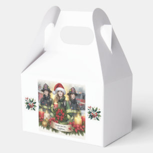 Weihnachten danke für die Feuerwehr Geschenkschachtel